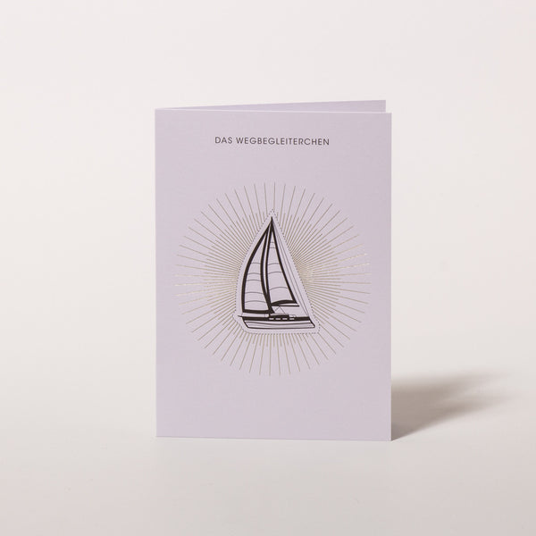 Segelboot Trauerkarte