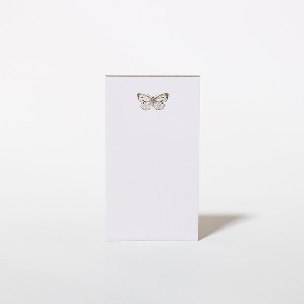 Notizblock im Mini-Format mit goldenem Schmetterling von Le Typographe.