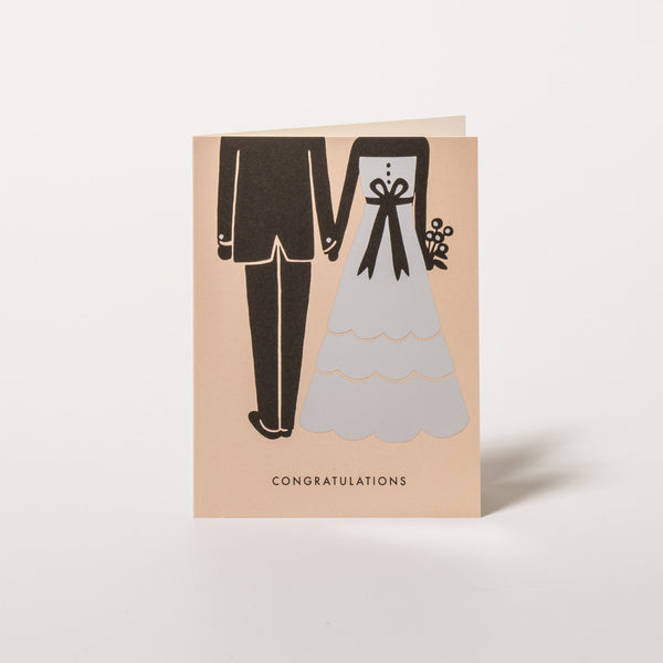 Hochzeitsglückwünsche senden Sie elegant mit dieser Grußkarte von Rifle Paper Co.