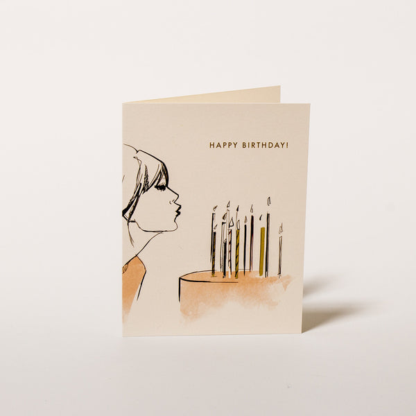 Geburtstagskarte mit chicer Illustration von Garance Doré für Rifle Paper Co. 