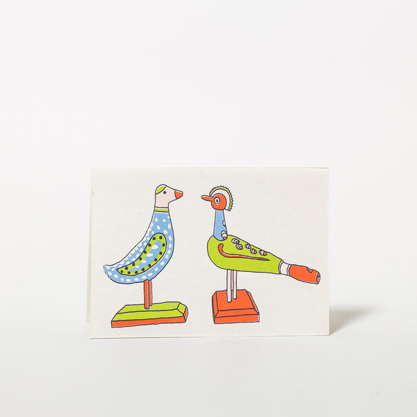 Vogelpaar Grußkarte