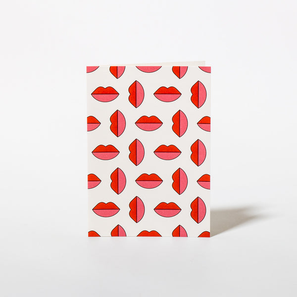 Grußkarte Lipstick Jungle von redfries.