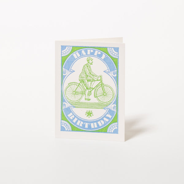 Happy Birthday Cyclist Geburtstagskarte