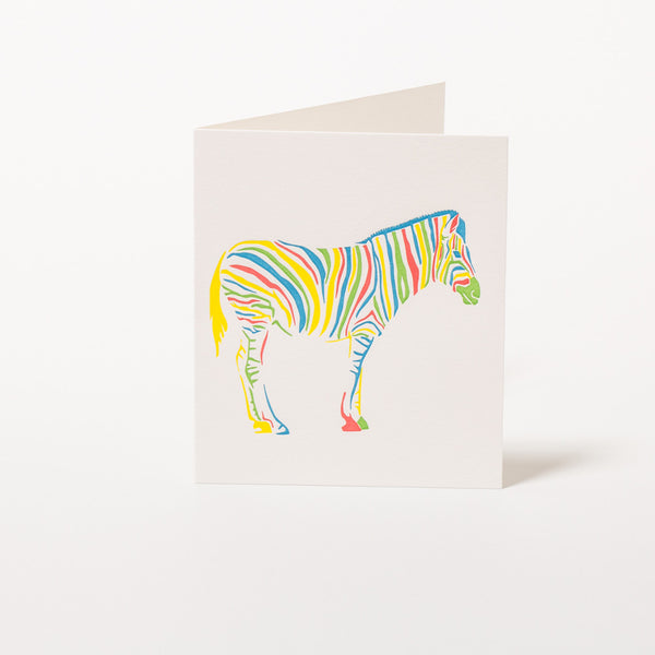 Zebra Grußkarte