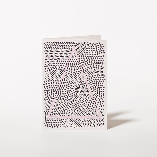 Weihnachtskarte Fields Pink von Karte Design Fabrik.