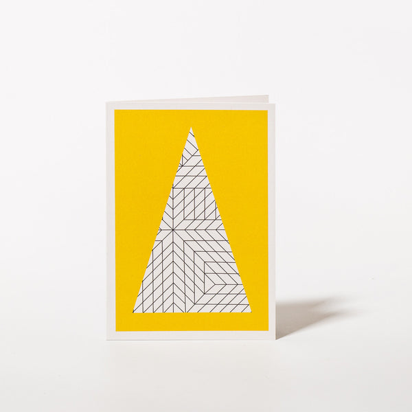 Weihnachtskarte Tannenbaum Yellow von Karte Design Fabrik.
