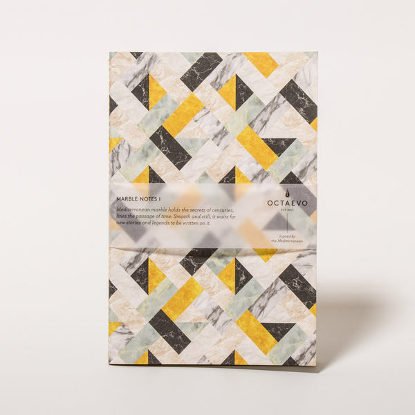 Marble Notes Yellow Notizbuch