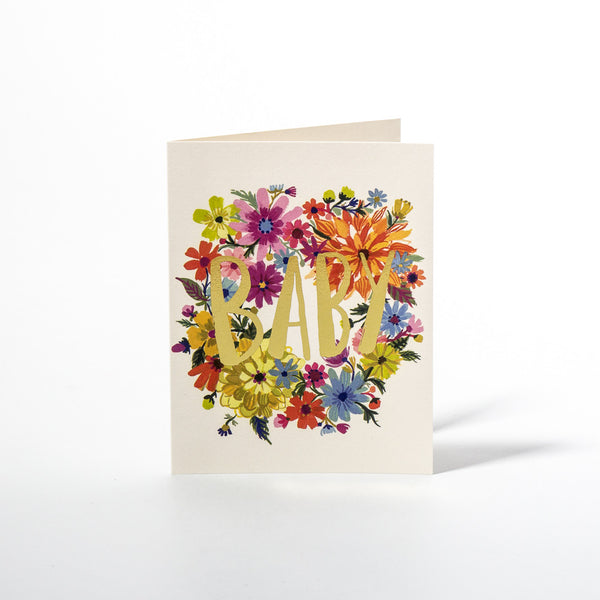 Babykarte Baby Wreth von Red Cap Cards.
