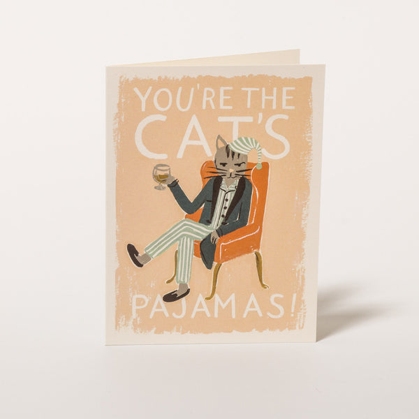 Grußkarte "You're the cat's pajamas" von Rifle Paper Co.