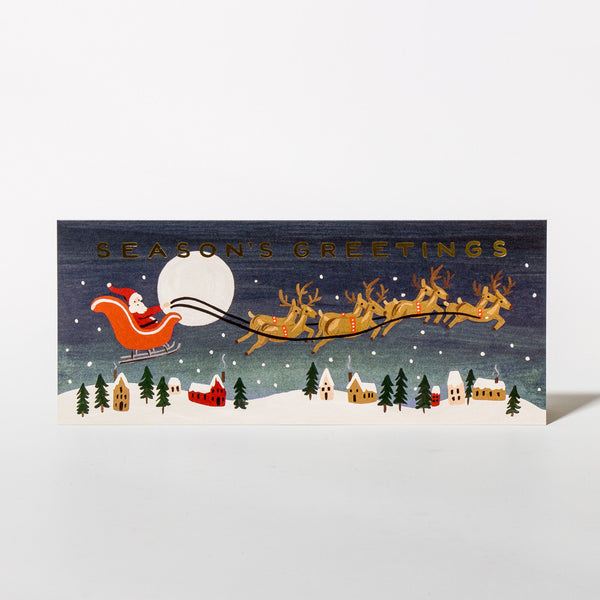 Weihnachtskarte Santa's Sleigh von Rifle Paper Co.