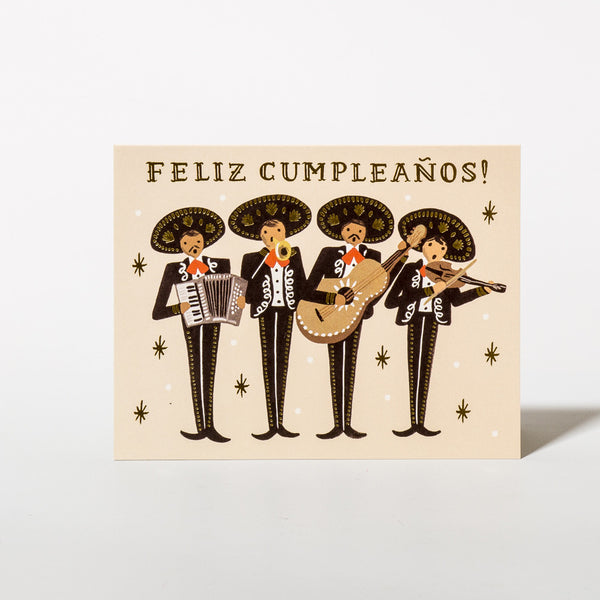 Geburtstagskarte Mariachi Birthday mit Mexikanischer Combo von Rifle Paper Co.