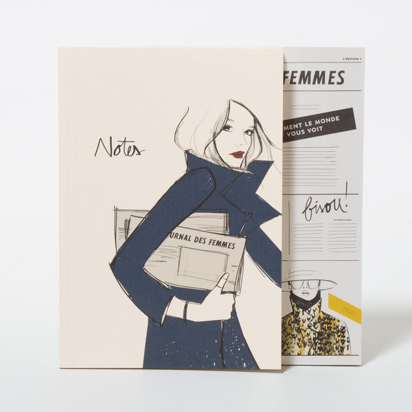 Notizbuch-Set mit zwei Fashion-Motiven der französischen Bloggerin Garance Doré für Rifle Paper Co.