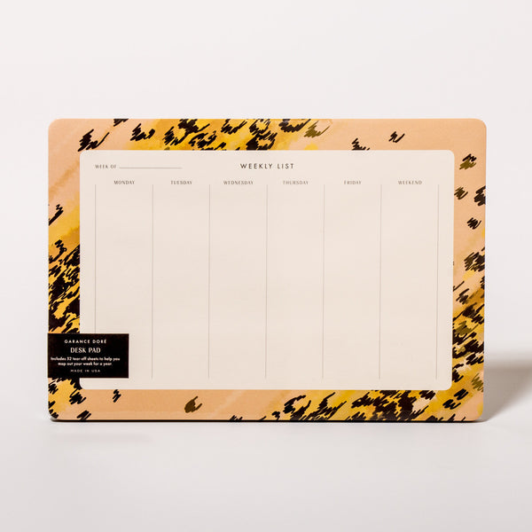 Wochenplaner mit Leopardenmuster von Rifle Paper Co.