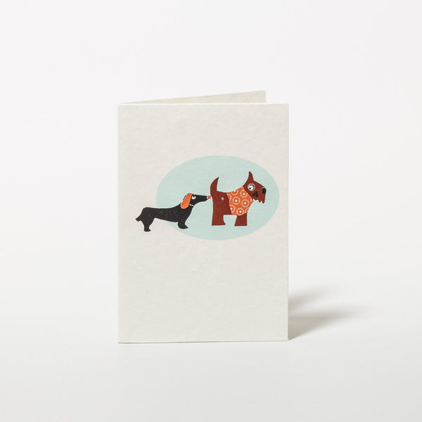 Grußkarte Hunde von Salon Elfi