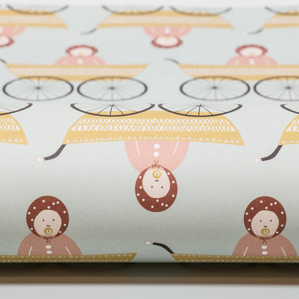 Baby Mädchen Geschenkpapier