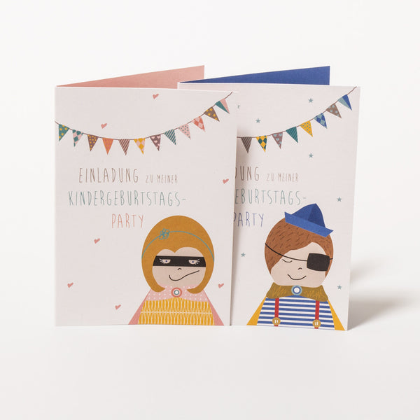 Einladung zum Kindergeburtstag (5 Karten)