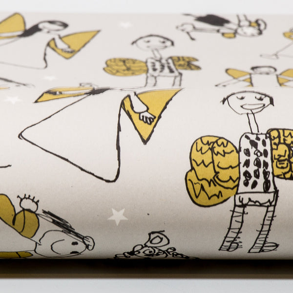 Gutes tun weihnachtliches Geschenkpapier