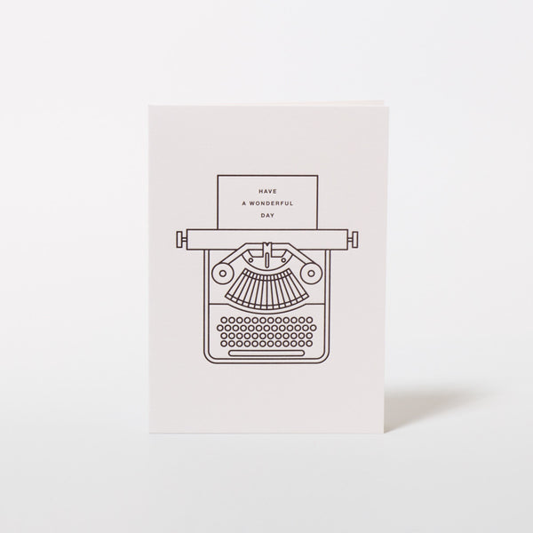 Typewriter Grußkarte