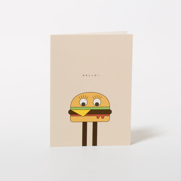 Grußkarte Burgerman von redfries.