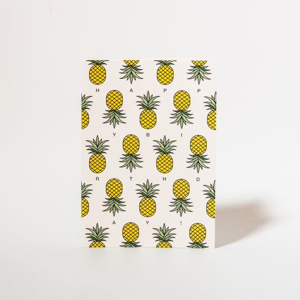Geburtstagskarte von redfries mit Ananas-Motiv.